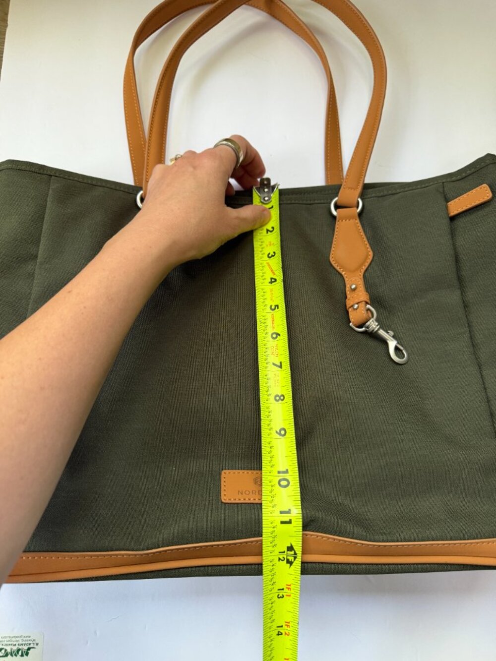Nordace Siena Pro Tote Bag Grande in Olive - Picture 5 of 8